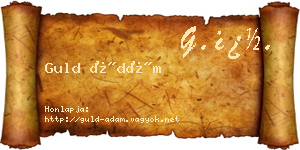 Guld Ádám névjegykártya